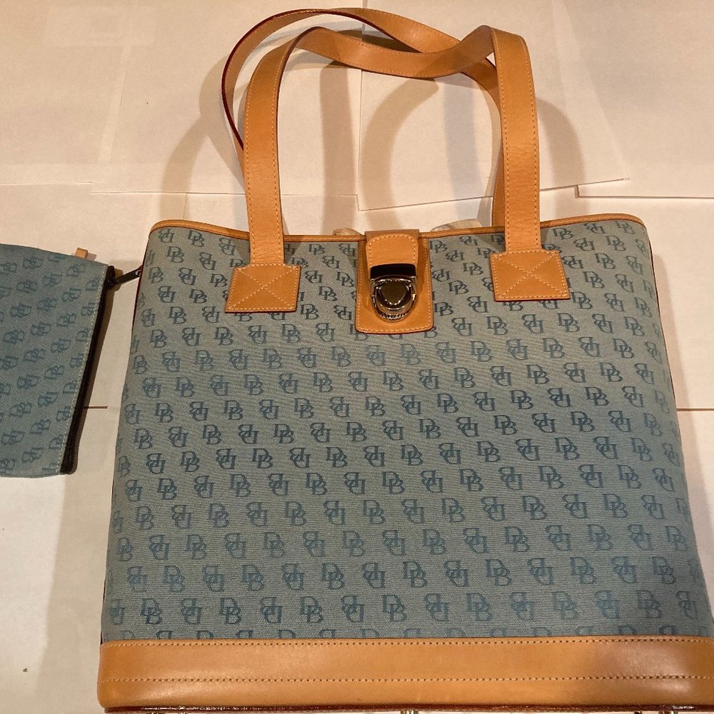 dooney & bourke medium shopper, blue